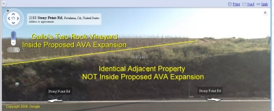 Arbitrary boundary violates federal regs. (click to see full-size)